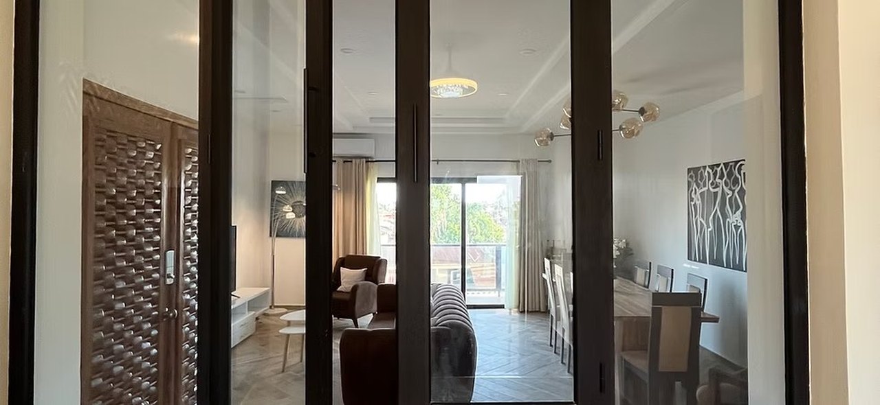 Séjour et balcon