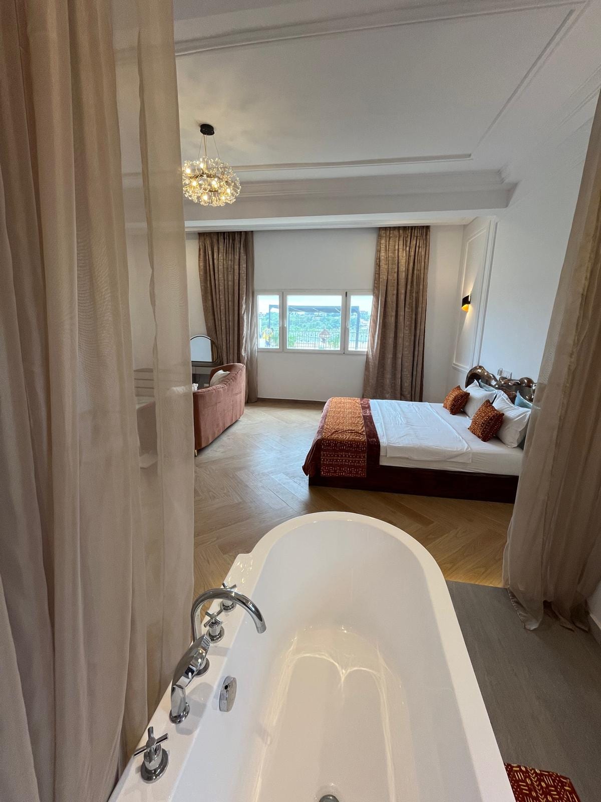 Bain avec vue